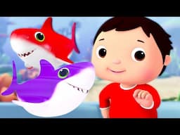 Splash into Colors with Baby Shark! 🌈🦈 | Sing Along With Me! | Kids Songs