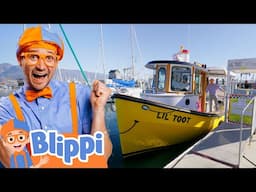 Blippi Travels on the Lil' Toot Water Taxi | Blippi's Stories and Adventures for Kids | Moonbug Kids