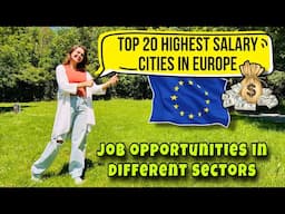 Top 20 highest salary cities in Europe | Best city options to relocate  in Europe #jobopportunities