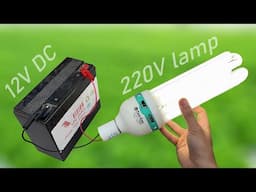 I turn 220V CFL lamp into a 12V DC CFL lamp