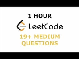 I Tried To Speedrun LeetCode MEDIUMS