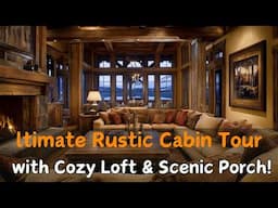 Cozy Rustic Cabin Tour: Elegant Design and Small Space Living