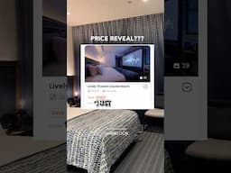 A movie theater inside your hotel room?!  PRICE REVEAL AT THE END. #shorts #hotel