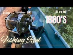 Fishing Reel from the 1800s still catches a bass!!