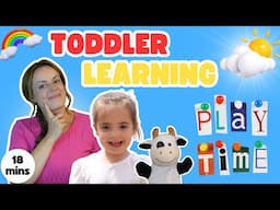 Learn to Talk & Play | Weather | Learning Videos For Toddlers + Pretend Play & Water Play Miss Katie