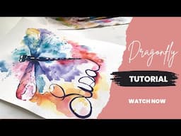 Dragonfly Watercolor Painting Tutorial For Beginners