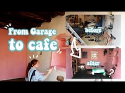 CAFE TRANSFORMATION | ☕ Turning my Garage into a Little French Cafe, Small Cafe Business in France ☕