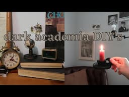 DARK ACADEMIA DIY’S | How To DIY Dark Academia Aesthetic (pt.3)