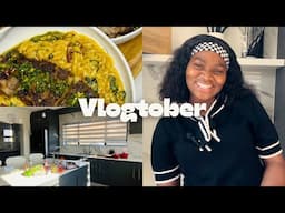 VLOGTOBER EP4: Making Creamy mushroom and sun-dried tomato orzo with pan fried steak & Chimmichurri