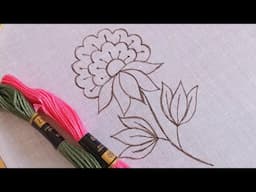 The coolest flower embroidery design for beginners