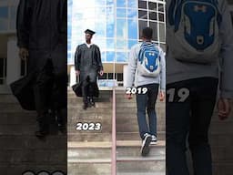 Freshman Year vs Senior Year of College🎓 #college #graduation #shorts #inspiration #viral