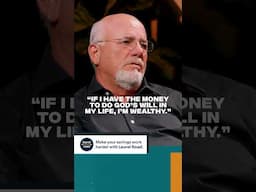 How Dave Ramsey Defines "Wealth"