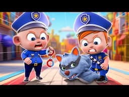 Baby Police Officer Chase Thief | Baby Police Song | Funny Kids Song & Nursery Rhymes | PIB Little