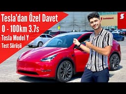 Tesla'dan Özel Davet - Tesla Model Y Test Sürüşü (0-100kmTesti 3.7s)