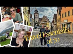 🌍 Europe Travel Essentials at 70: Walking Cobblestones, Packing Light & All-Day Makeup Tips! 🚆💄