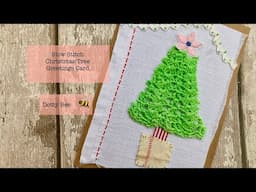 Christmas card tutorial #slowstitch #christmas #tutorial #handmade #stitchalong #embroidery