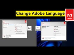 How to change Adobe Language