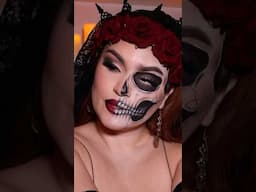 💀🥀🖤 #skullmakeup #diademuertos #makeup #halloweenmakeup #dayofthedead