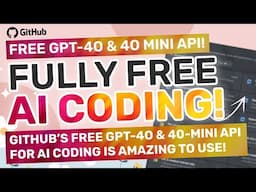 Aider & Cline + Github Models FREE API : AI Coding with GPT-4O for FULLY FREE IS AMAZING!