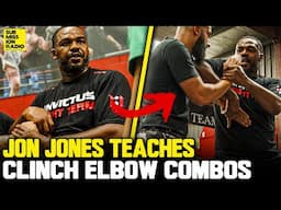 Jon Jones TEACHES His Signature Clinch Elbows! | UFC 309