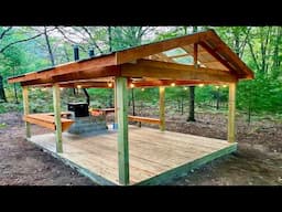 Building a Finished outdoor kitchen for the off grid cabin