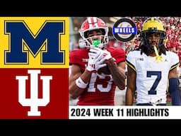 Michigan vs #8 Indiana | Full Game Highlights | 2024 College Football Highlights