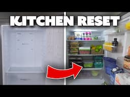 Complete kitchen reset | Meal prepping & grocery haul