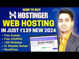 How to buy hosting from Hostinger? Creating Online Store Using AI Builder | Black Friday Sale 2024