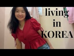 living in Korea | Grocery Shopping, Thrifting, aesthetic cafe