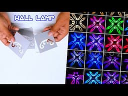 How to Make a Modern Style LED Wall and Ceiling Lamp from PVC Pipe DIY Wall Light Diy PVC Diy