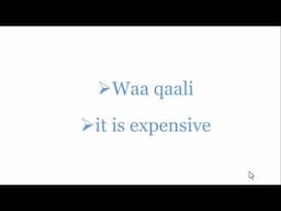 Common Somali phrases part 2