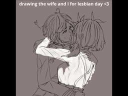 drawing cute lesbians for lesbian day