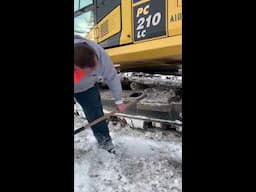 Excavator Training - Why to Clean Tracks | #Shorts