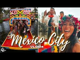 Boating in Xochimilco + Coyoacan | Mexico City Vlog