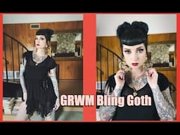 OOTD GRWM: Gold Bling Goth by CHERRY DOLLFACE