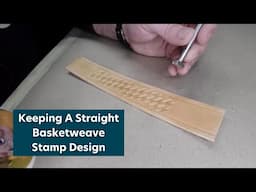 Keeping a Straight Basketweave Stamp Design