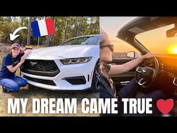 I Finally Drove My DREAM CAR 🇺🇸❤️ My First Time Driving a MUSTANG! A French Girl in the USA 🇫🇷