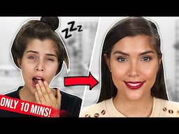 HOW TO LOOK READY IN 10 MINUTES! | Hair + Makeup Tutorial