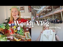 Weekly Vlog - Get Ready With Me, Grocery haul, Instagram Updates