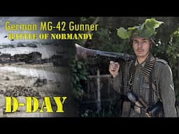 German WW2 MG-42 Machine Gunner - Uniform and Equipment Review - D-Day Battle of Normandy Impression