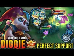 Super Annoying!! Perfect Support Diggie MVP Plays!! - Build Top 1 Global Diggie ~ MLBB