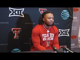 Texas Tech Football vs. Oklahoma State: Tahj Brooks Post Game Press Conference | Nov. 23, 2024