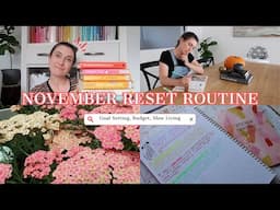 🌈 COSY NOVEMBER RESET ROUTINE | Goals, Planning, Budget, TBR + Book Review! CARLY HAMPTON