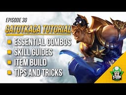 Gatotkaca Tutorial & Gameplay 2024 (English): Skills, Combo, Tips, Item Builds | Mobile Legends | ML