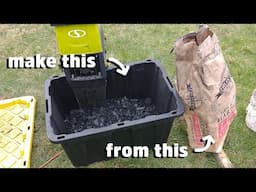 How to make biochar from bags of lump charcoal