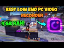 Best screen recorder for free fire Low End PC 120FPS | No lag recorder for low end PC 3/4GB ram