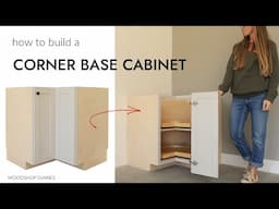 How to Build a Corner Base Cabinet with Bi-Fold Doors