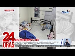 7-anyos, patay nang aksidenteng mabaril ng 13-anyos na kapatid; ama nilang pulis... | 24 Oras