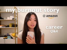 an honest chat about imposter syndrome & burnout, difficulties being a SWE & confidence | Career Q&A