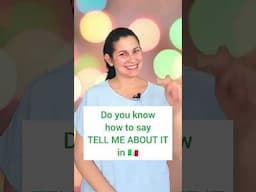 🇮🇹 3 ways to say TELL ME ABOUT IT in Italian 😉